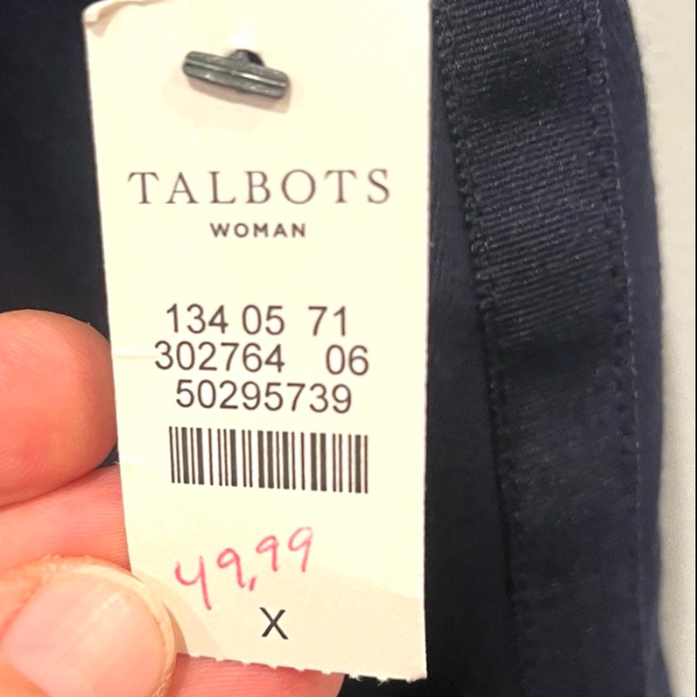 Talbots Black Elastic Waist Zipper Pockets Skort Activewear Women’s Size 16 NWT - Picture 6 of 10